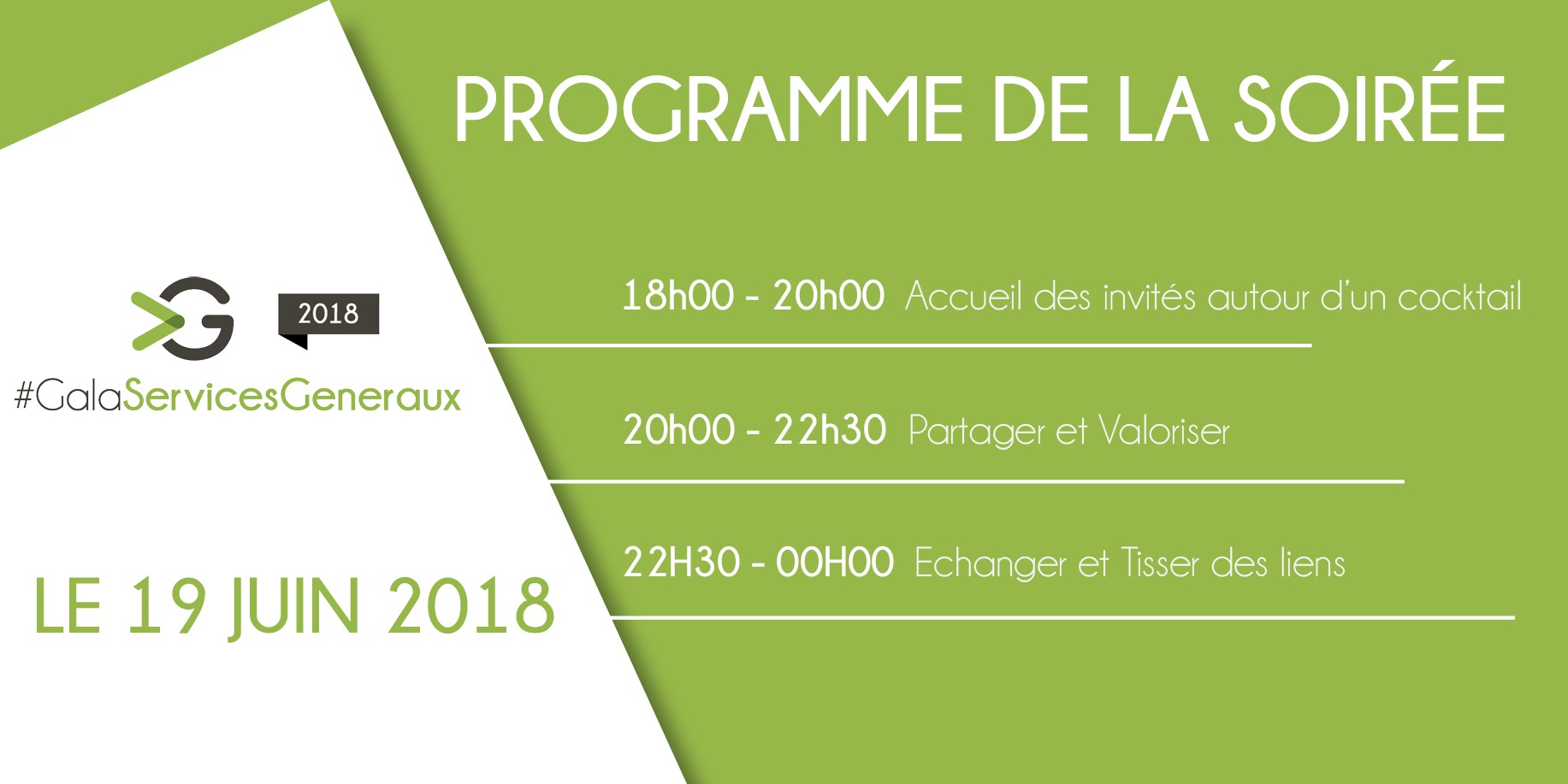 PROGRAMME DE LA SOIRÉE SG